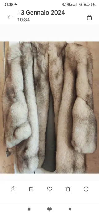 Pelliccia donna volpe argentata