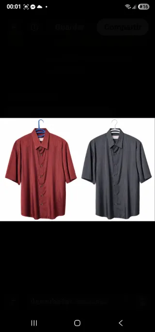 Camisa seda hombre CHARLES DESIGN azul, blanca....