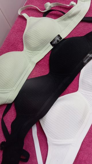 Lote 3 sujetadores deportivos chica