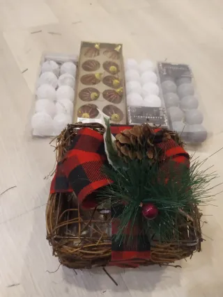 Lote Navidad 100 bolas mira en fotos que hay cosas