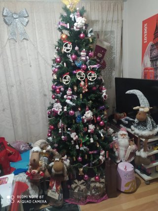 Lote Navidad 100 bolas mira en fotos que hay cosas