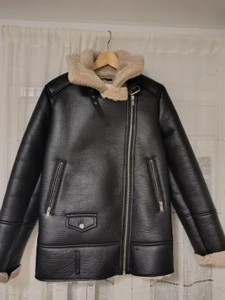 Chaqueta Biker Pelo Mujer Talla S *SUPER CHOLLO*