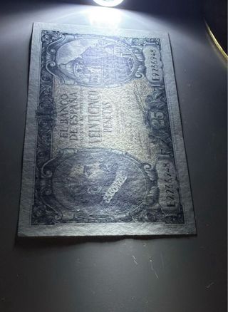 Billete 25 Pesetas 1940 S/C Juan De Herrera