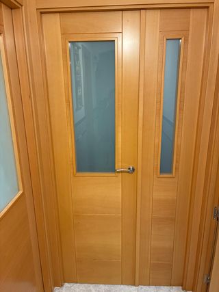 Set 8 Puertas Madera Haya + dos frentes armario