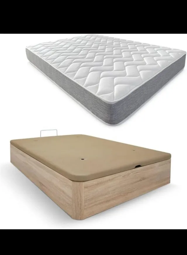 Canapé abatible madera  beige