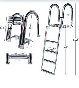 Escalera plegable piscina/barco