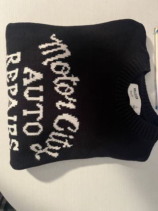 Jersey Hollister Negro Talla S