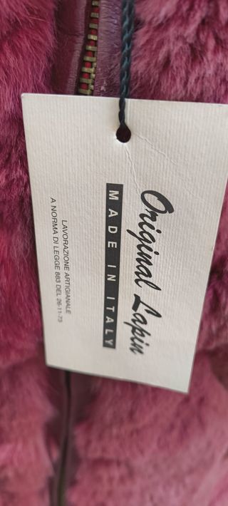 Pelliccia corta bordeaux - Taglia 44