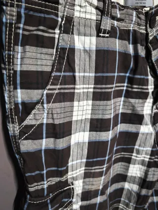 Bermudas Cargo Hombre Cuadros talla 42