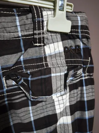 Bermudas Cargo Hombre Cuadros talla 42