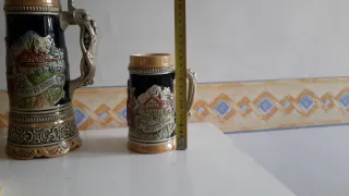 Servizio 3 Bicchieri Birra Antichi