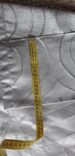 2 Cortinas ollaos grises con diseño