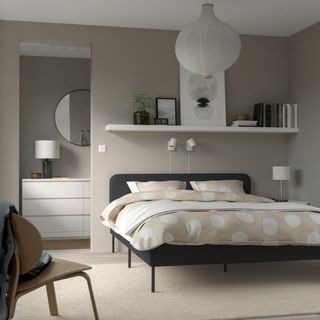 Cama IKEA Gris con Colchón NUEVO