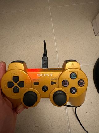 Mando Compatible PS3 Dorado