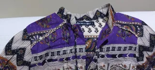 Camisola-vestido estampado multicolor