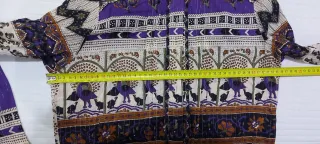 Camisola-vestido estampado multicolor