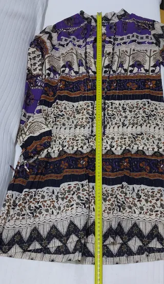 Camisola-vestido estampado multicolor