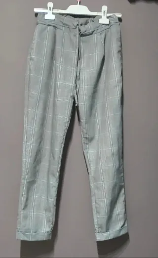 Pantalón de cuadros mujer
