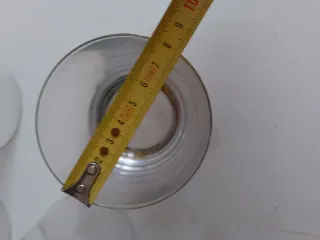 Set Bicchieri Vintage Vetro e Metallo