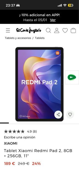 Xiaomi Redmi Pad 2 con funda, lápiz y teclado