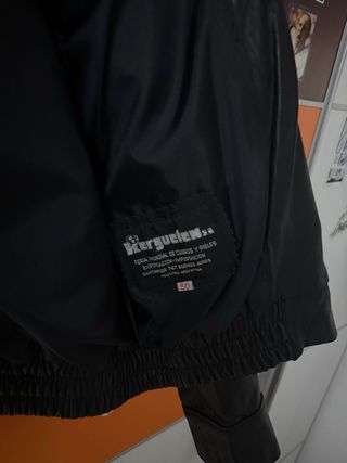 Chaqueta de cuero argentino negra