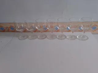 Set 7 Bicchieri Vetro