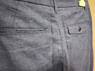 Pantalón vestir hombre tipo chino azul talla 40