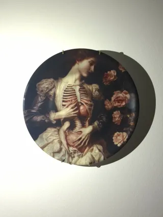 Plato decorativo gótico