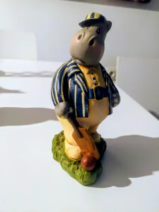 Figuras Hipopótamos Resina Pintadas Mano