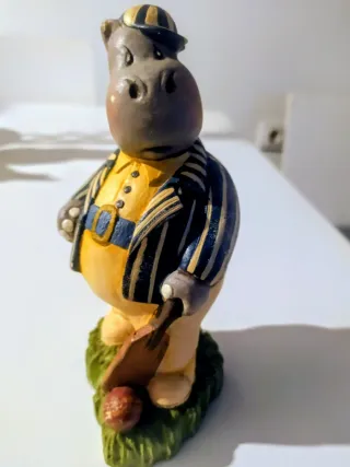 Figuras Hipopótamos Resina Pintadas Mano