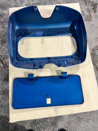 Guantera y Tapa Vespa Azul