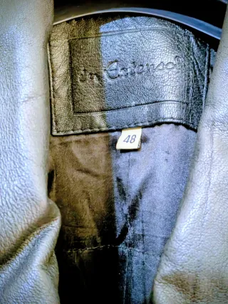 Cazadora Piel Vintage Negra