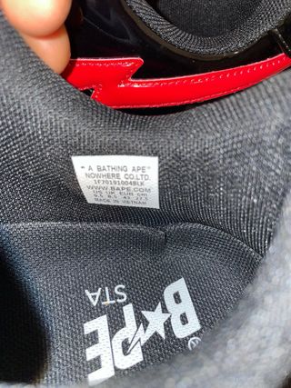 BAPE Bapesta Black Shark Tg 43