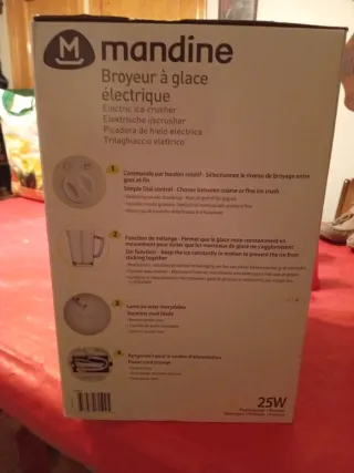 Picadora de hielo eléctrica Mandine