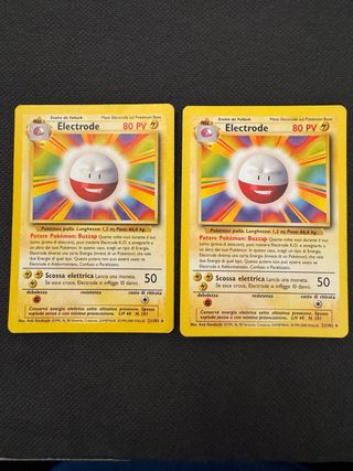 Carte Pokémon Electrode 80 PV + Voltorb (4 pezzi)