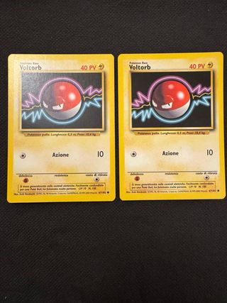 Carte Pokémon Electrode 80 PV + Voltorb (4 pezzi)