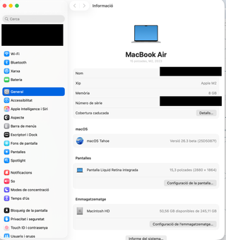 MacBook Air 15 M2 256GB Plata 2023