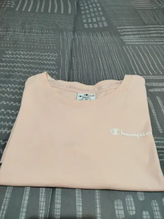 Camiseta Champion Manga Corta Rosa Talla S