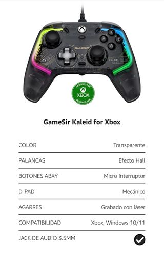 Mando GameSir Kaleid (Xbox y PC)