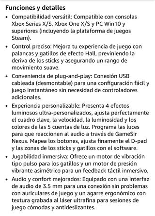 Mando GameSir Kaleid (Xbox y PC)