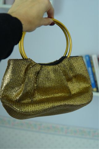 Bolso de fiesta Parfois dorado