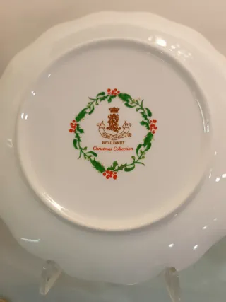 6 Piatti Dessert Porcellana Natale in offerta