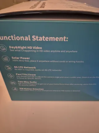 Cámara PESAIR 4G SIM Rotatoria Solar Nueva