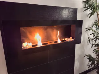 Chimenea Bioetanol Moderna Negra 120 x 40