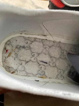 Zapatos Gucci Negros con Banda Multicolor