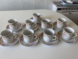 Juego de tazas de porcelana
