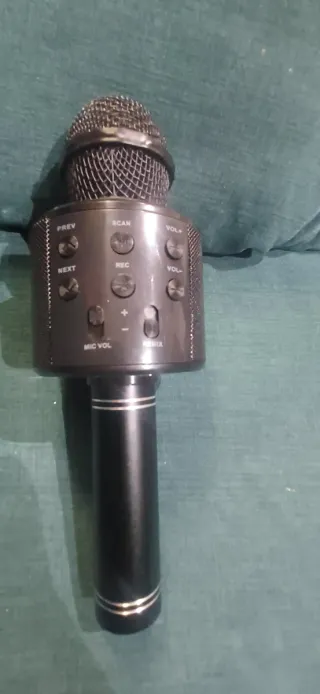 Micrófono Karaoke Bluetooth Negro