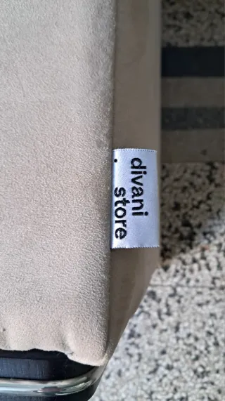 Pouf poggiapiedi beige come nuovo