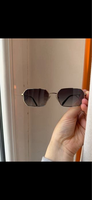 Occhiali da sole Prada argentati e neri