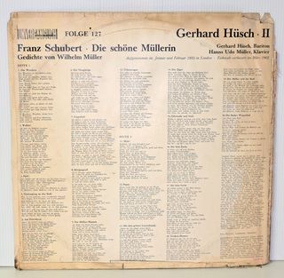Franz Schubert Die Schöne Müllerin LP